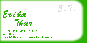 erika thur business card